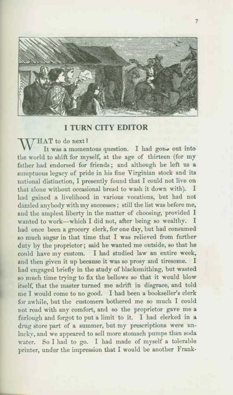 mark twain's virginia city: nevada territory in the 1860s. vist0074e